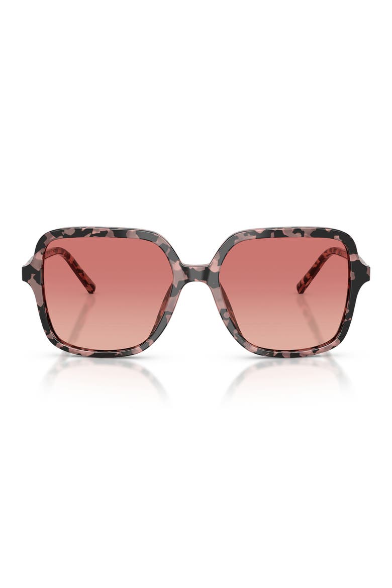 55mm Square Sunglasses, Main, color, PINK HAVANA / PINK RED