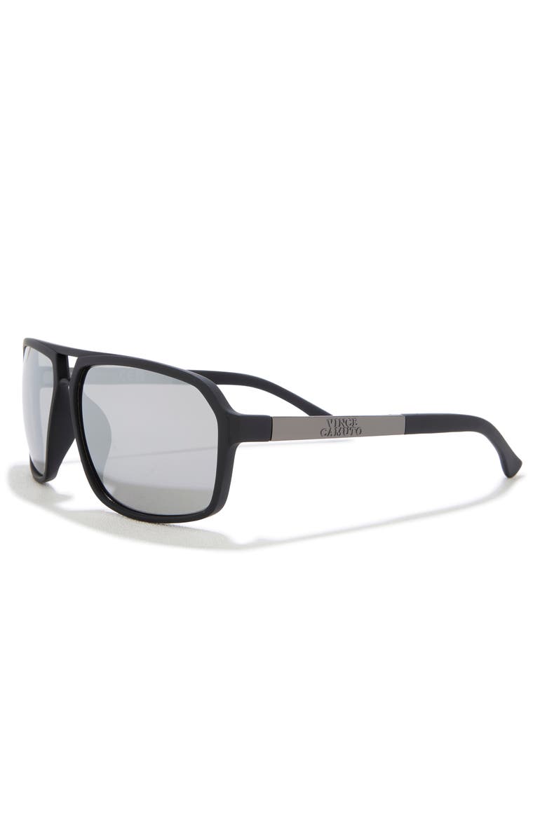 Vince Camuto 135mm Aviator Sunglasses, Alternate, color, Black