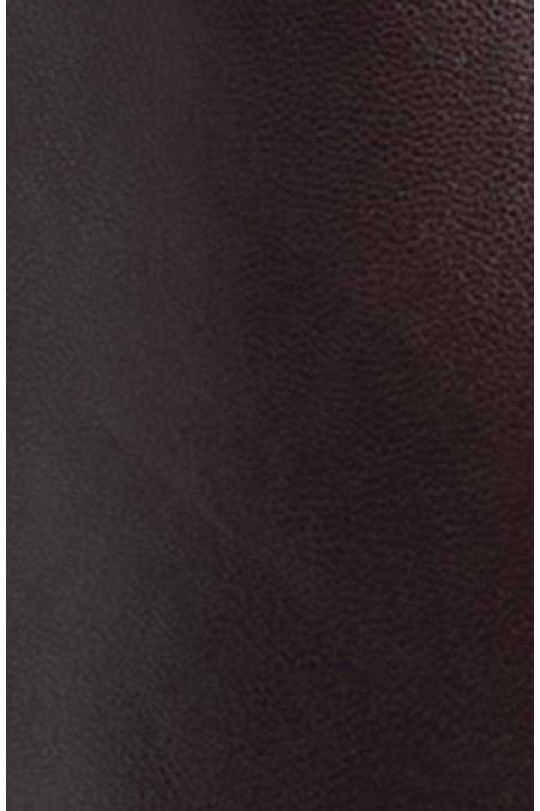 Glossy Leather Saddle Jacket, Alternate, color, SADDLE