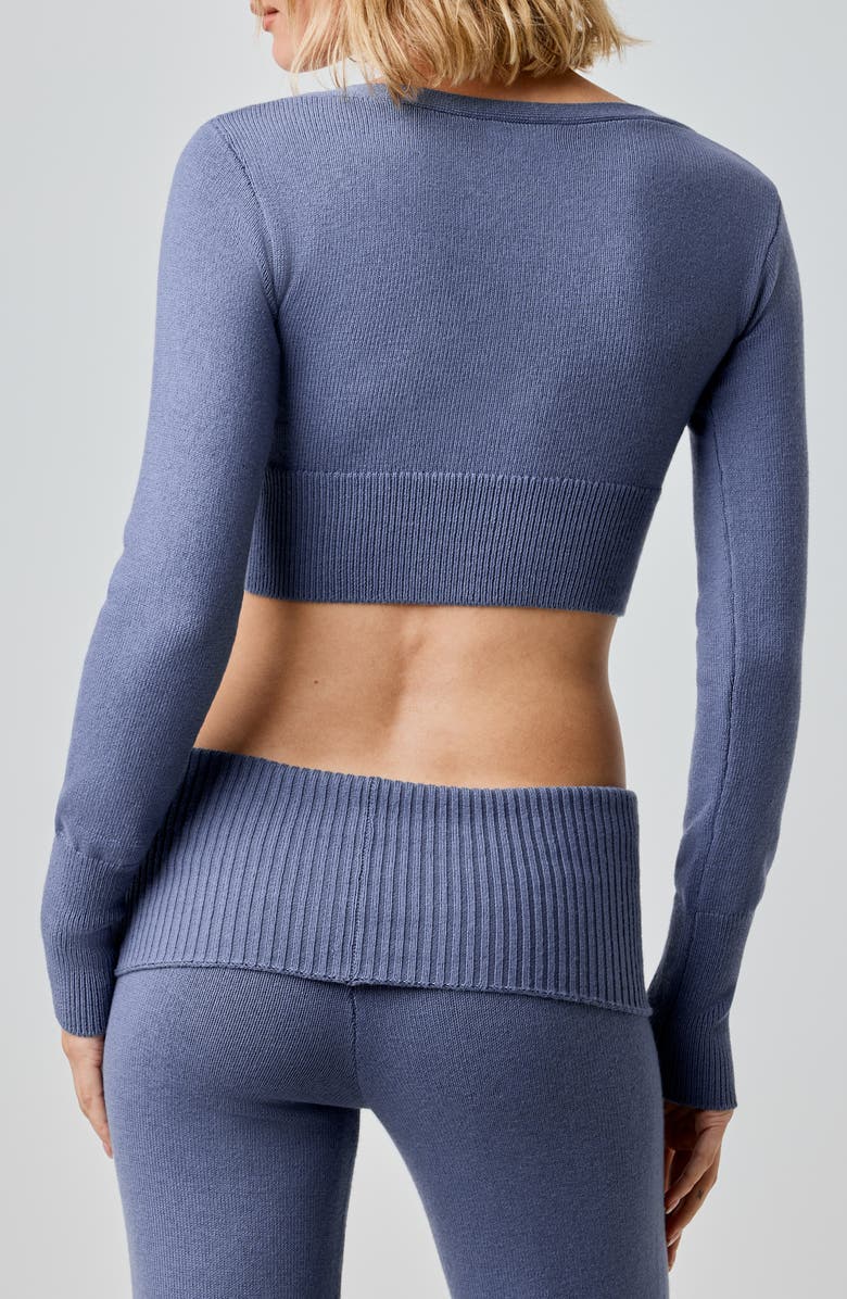 Florence by Mills Tie Front Crop Cardigan, Alternate, color, Grisaille