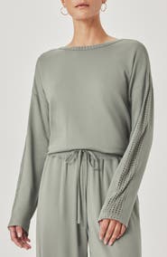Splendid Jada Pointelle Sweatshirt