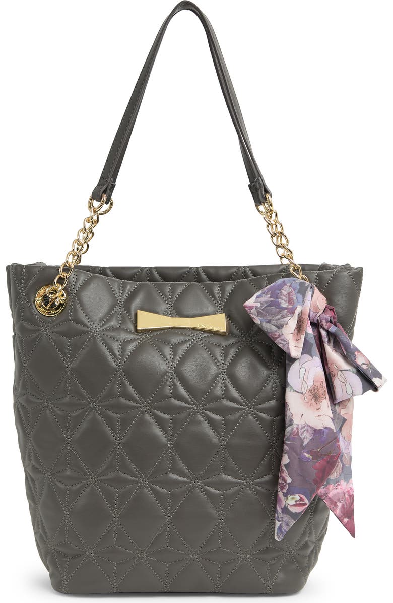 Betsey Johnson Lily Quilted Tote Bag, Main, color,