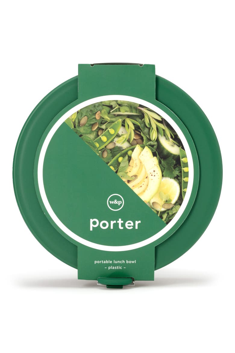 Porter Reusable Portable Lidded Bowl, Alternate, color, GREEN