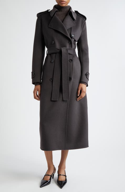 Nordstrom Cashmere shops Trench Coat Large