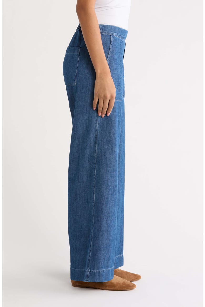 Madeline Wide Leg Jeans, Alternate, color, DISTRESSED INDIGO WASHED DENIM