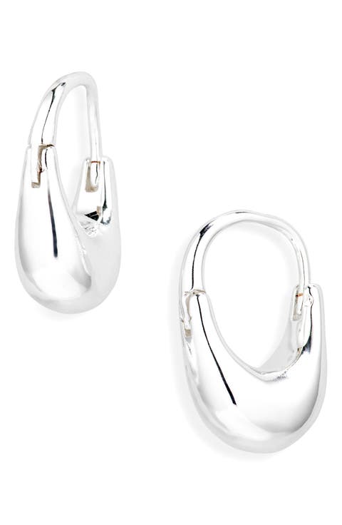 Oval Hoop Earrings