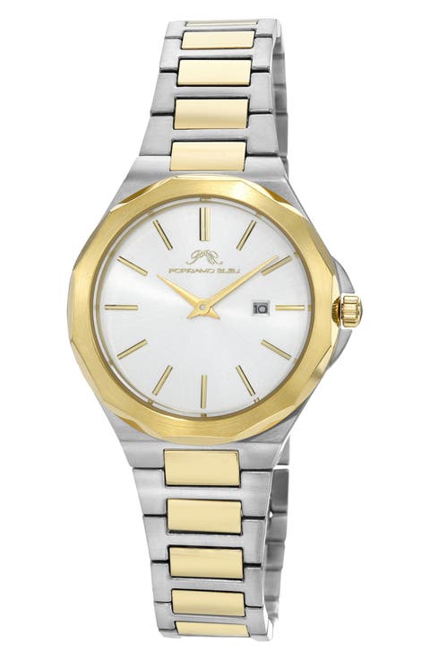 Victoria Two-Tone Bracelet Strap Watch, 33mm