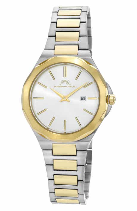 PORSAMO BLEU Victoria Two-Tone Bracelet Strap Watch, 33mm