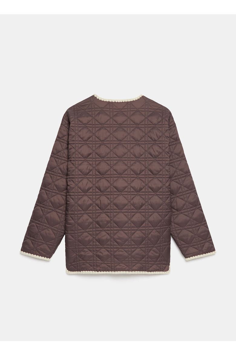 Reversible Quilted Jacket, Alternate, color, Brown