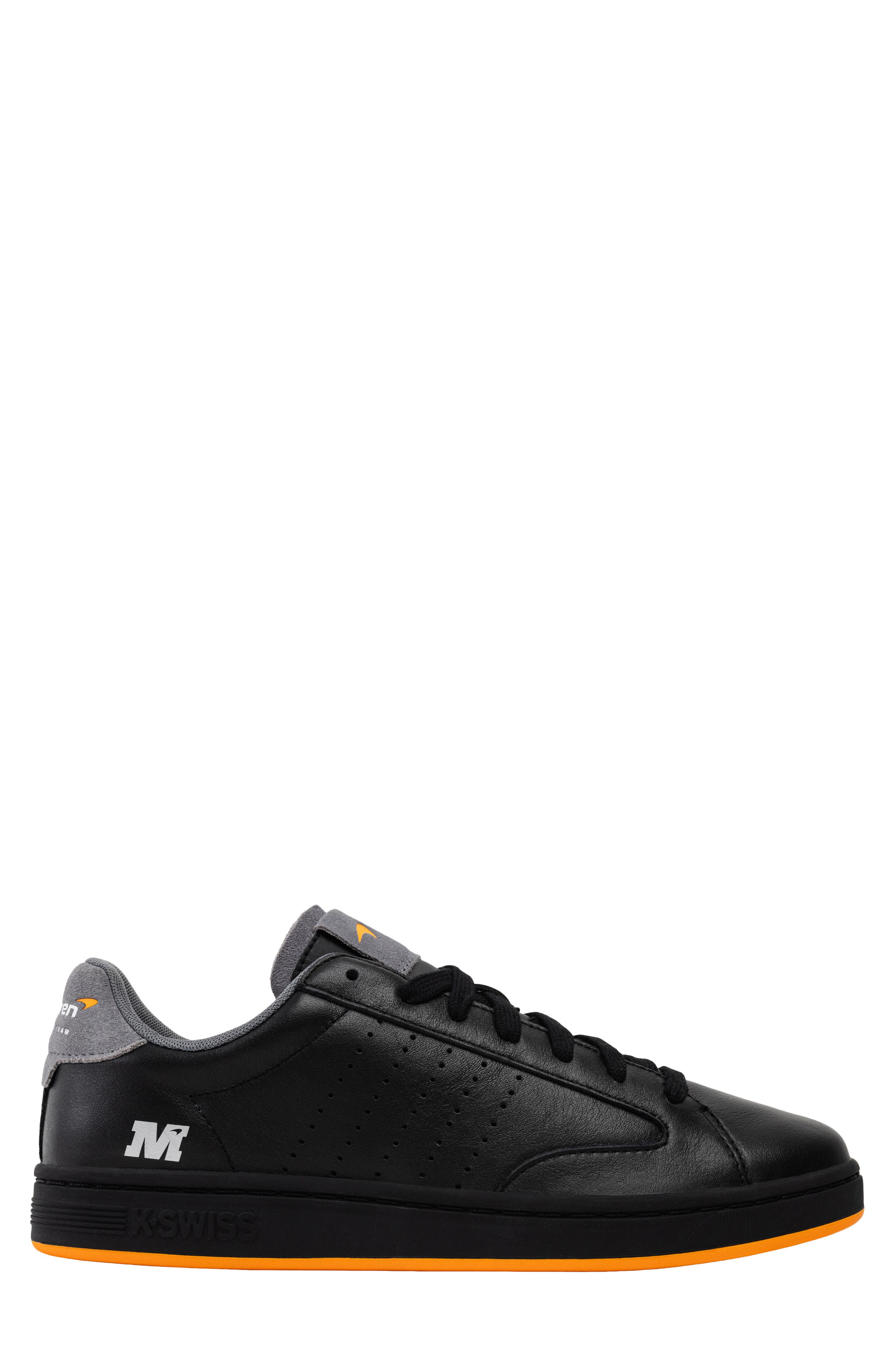 K-Swiss x McLarens Lozan Klub Sneaker, Alternate, color, Black/ Anthracite/ Papaya