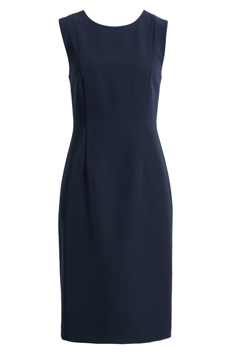 KOBI HALPERIN Meridian Twill Sheath Dress, Alternate, color, Navy