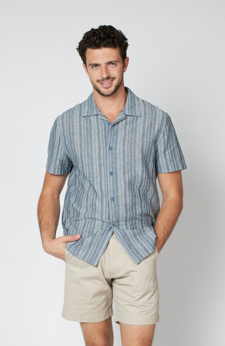 LEISURE LAB Oaxaca Shirt, Alternate, color, Moonstone