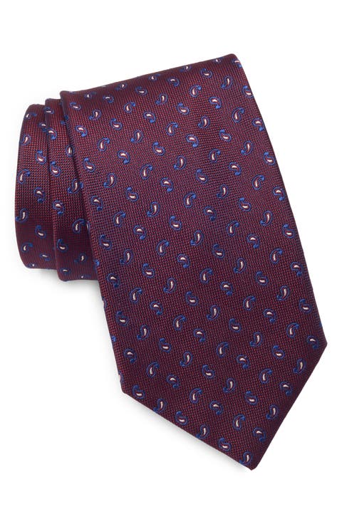 Paisley Silk Blend Tie