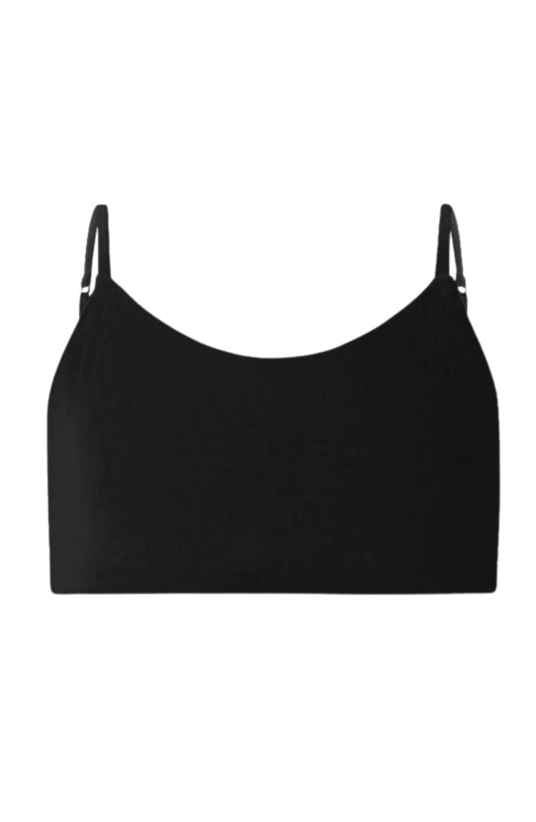 Bleuet Bleum Neutral Kids' Seamless Bra, Main, color, Black-Boysenberry