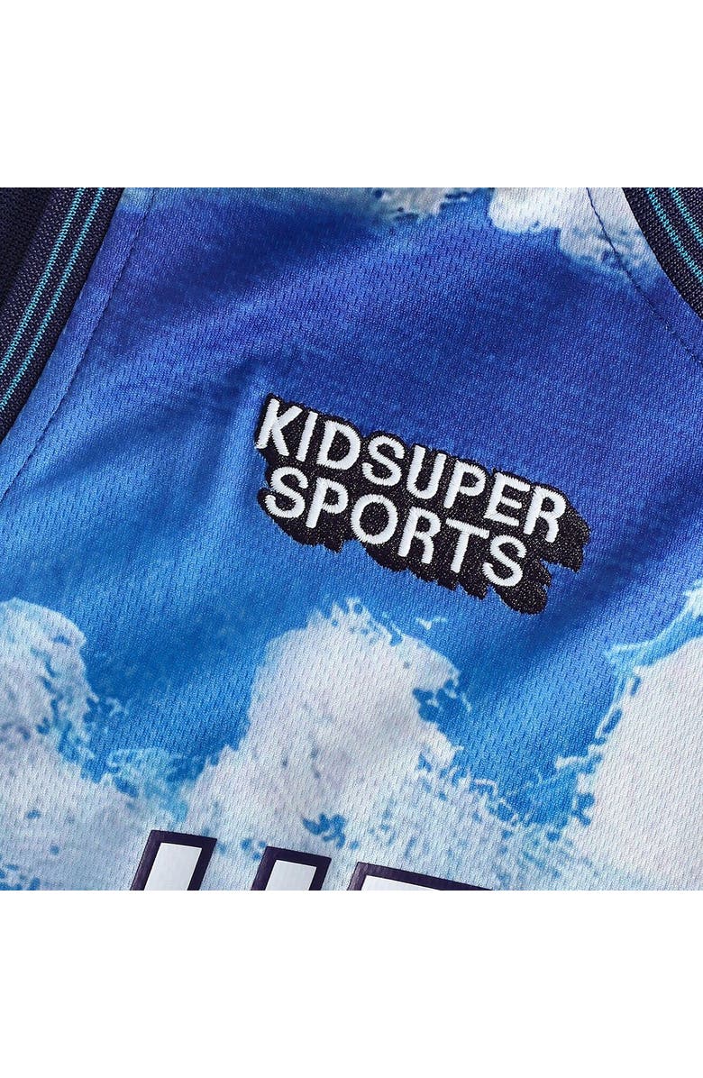 NBA X KIDSUPER Unisex NBA & KidSuper Studios by Fanatics Blue Charlotte Hornets Hometown Jersey, Alternate, color, Blue