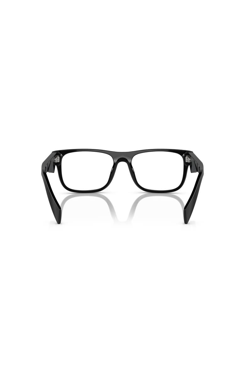 Prada 53mm Rectangle optical glasses, Alternate, color, Black