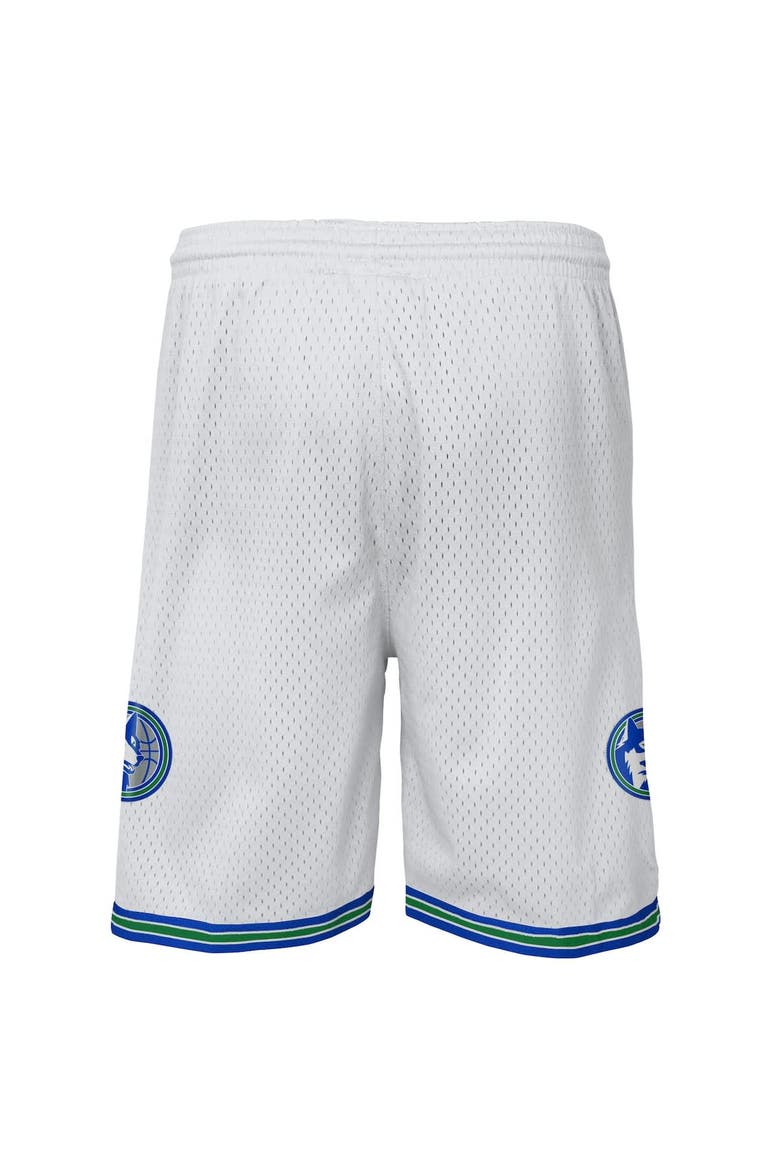 Youth Mitchell & Ness  White Minnesota Timberwolves Swingman Shorts, Alternate, color, White