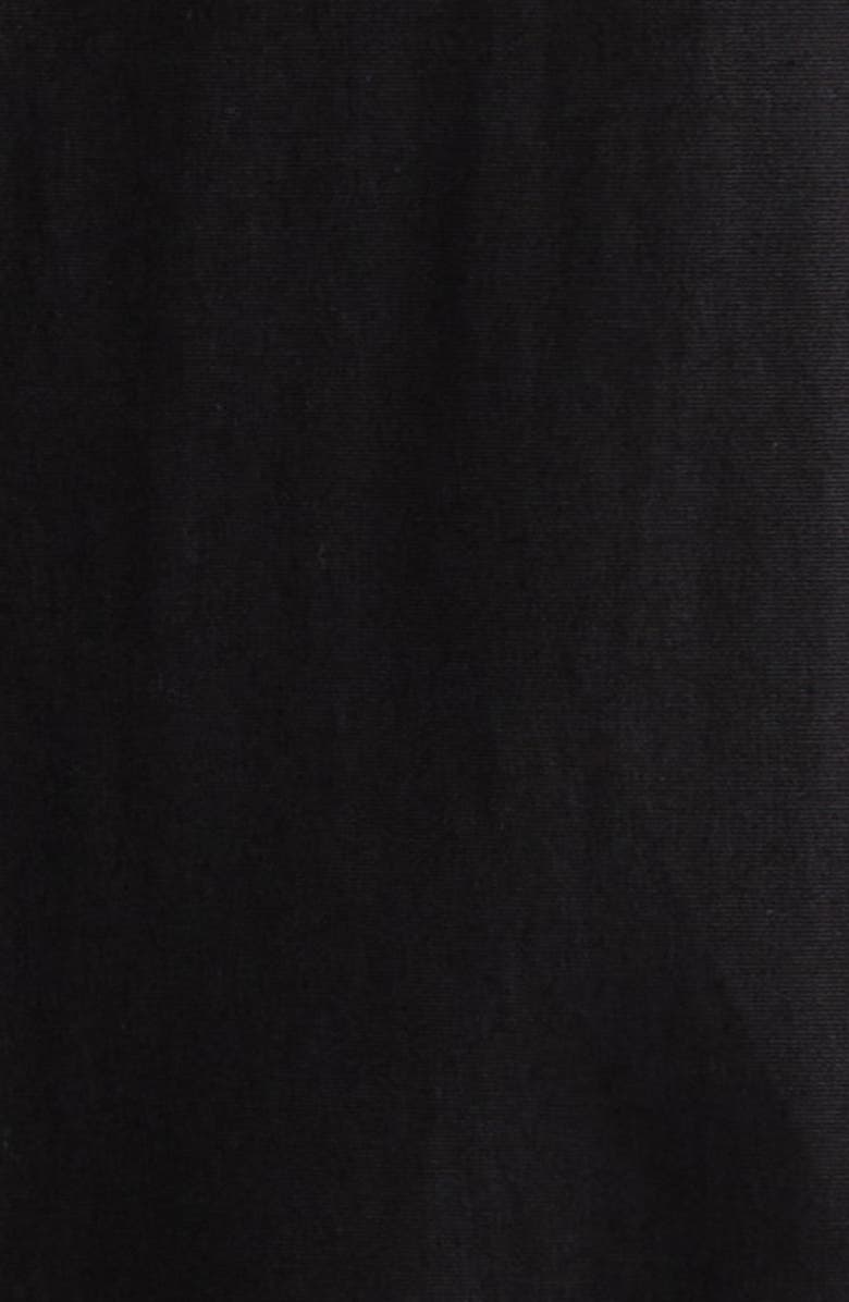 Carolina Herrera Poppy Embroidered Belted Stretch Poplin Shirtdress, Alternate, color, Black Multi