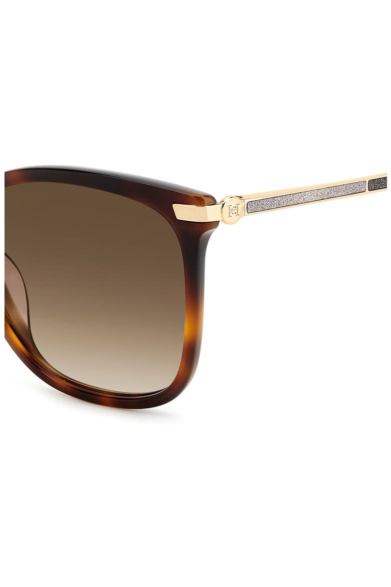 55mm Gradient Rectangular Sunglasses, Alternate, color, HAVANA/ BROWN SF