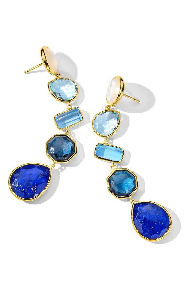 Ippolita Rock Candy Stone Drop Earrings, Main, color, Gold