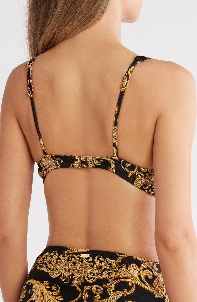 L'AGENCE Lexie Baroque Bikini Top, Alternate, color,