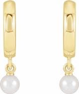 Ivy & Pearl Co. Cultured Seed Pearl Hoop Earrings in 14K Gold