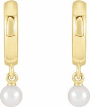 Ivy & Pearl Co. Cultured Seed Pearl Hoop Earrings in 14K Gold