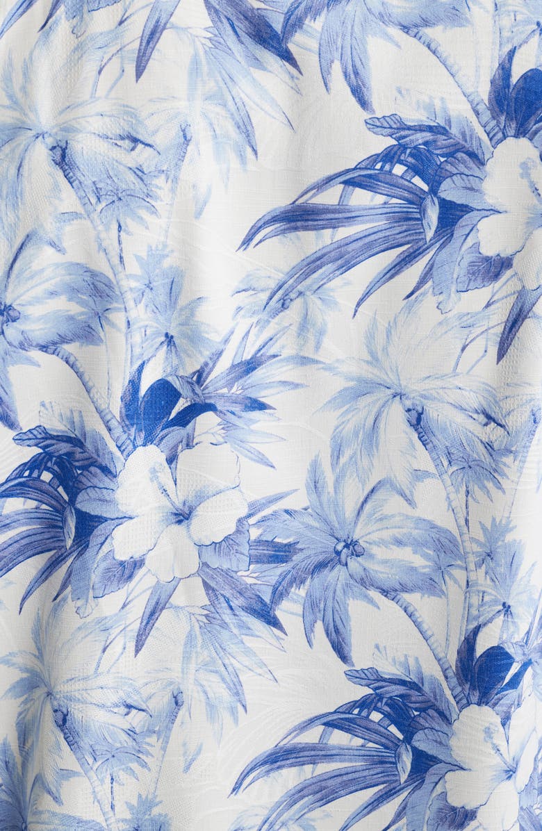 Tommy Bahama Palmeras Party Print Silk Blend Camp Shirt, Alternate, color,