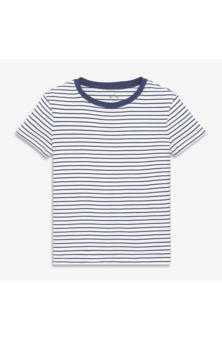 Primary Women's Fit Rib Tee In Stripe, Main, color, Sunwashed Navy White Stripe