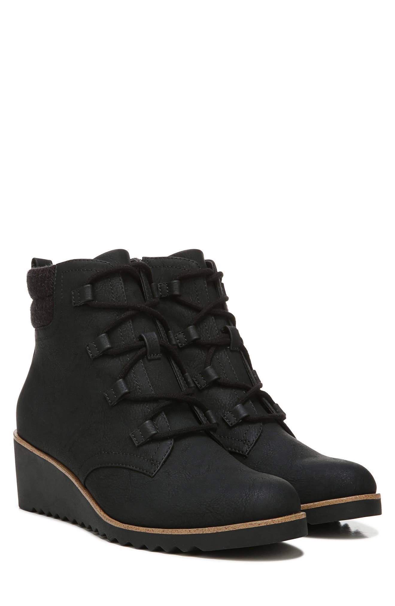 LifeStride Zone Lace-Up Wedge Bootie, Alternate, color, 