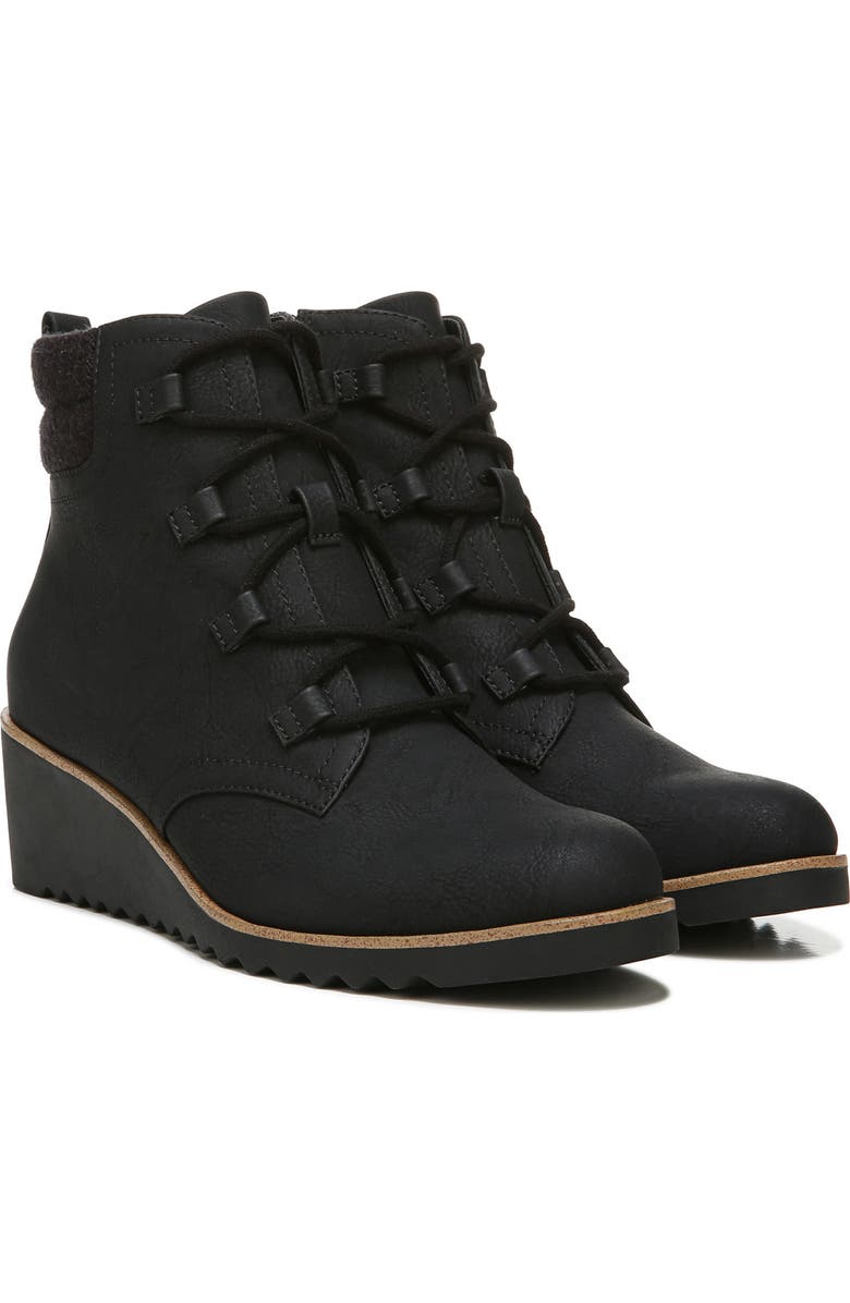 LifeStride Zone Lace-Up Wedge Bootie, Alternate, color,
