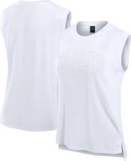 FANATICS Women's Fanatics White Philadelphia Eagles Studio Gym Tank Top