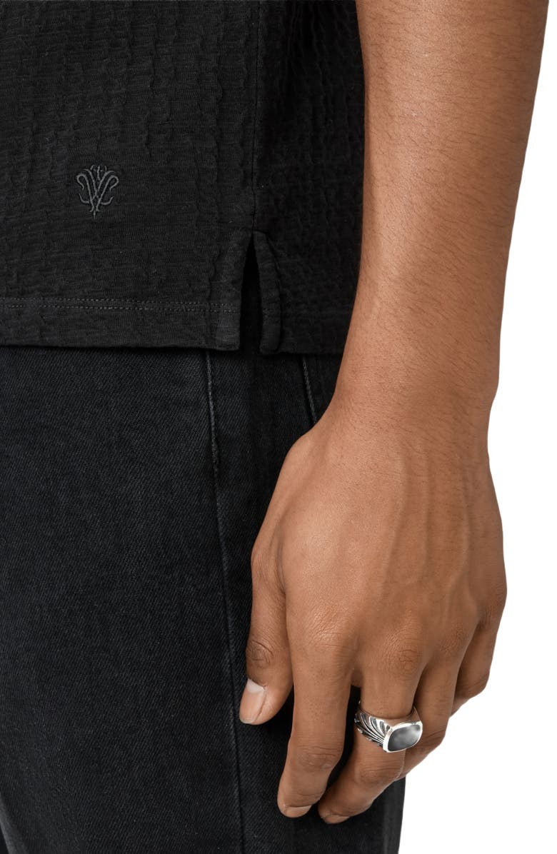 John Varvatos Brasse Crewneck T-Shirt, Alternate, color, Black