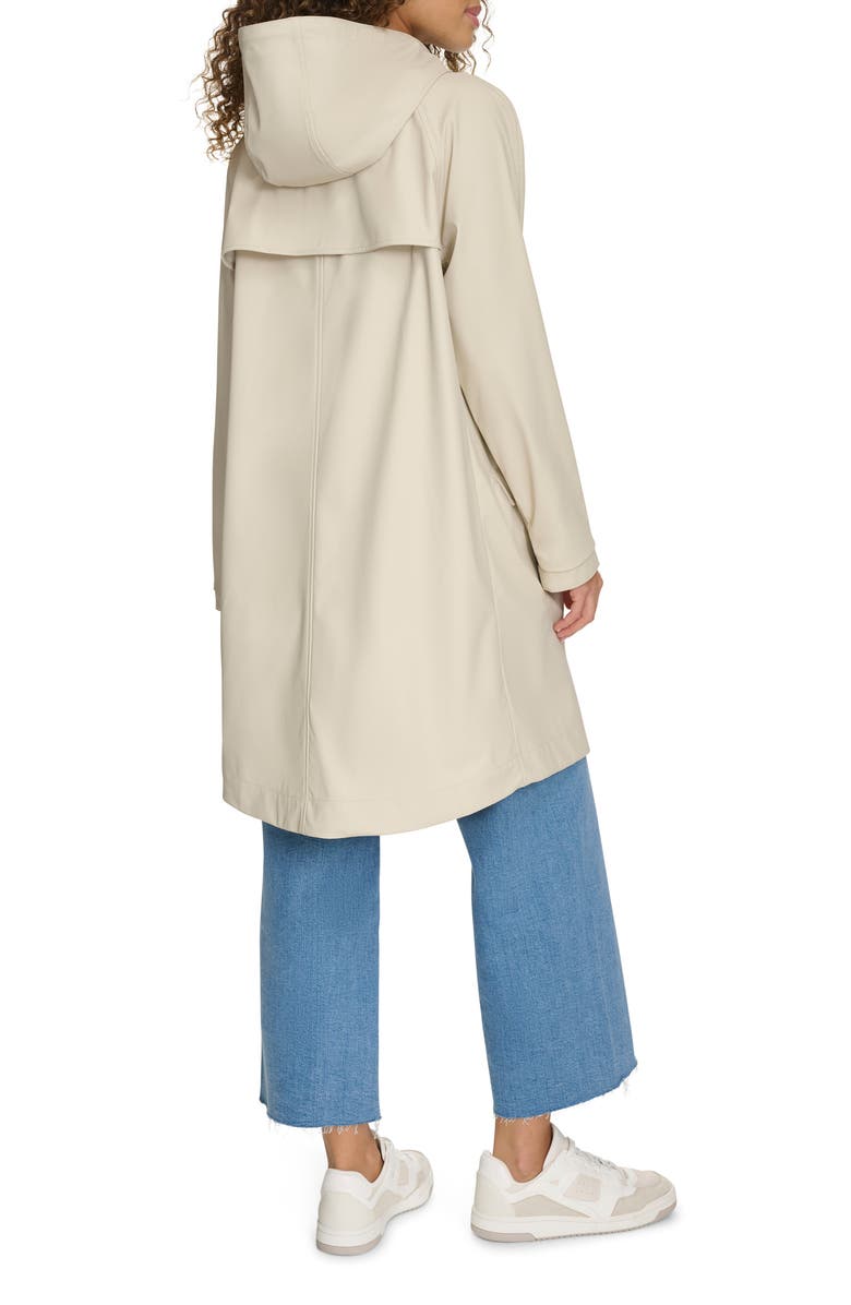 Levi's<sup>®</sup> Water Resistant Hooded Long Rain Jacket, Alternate, color, Oatmeal