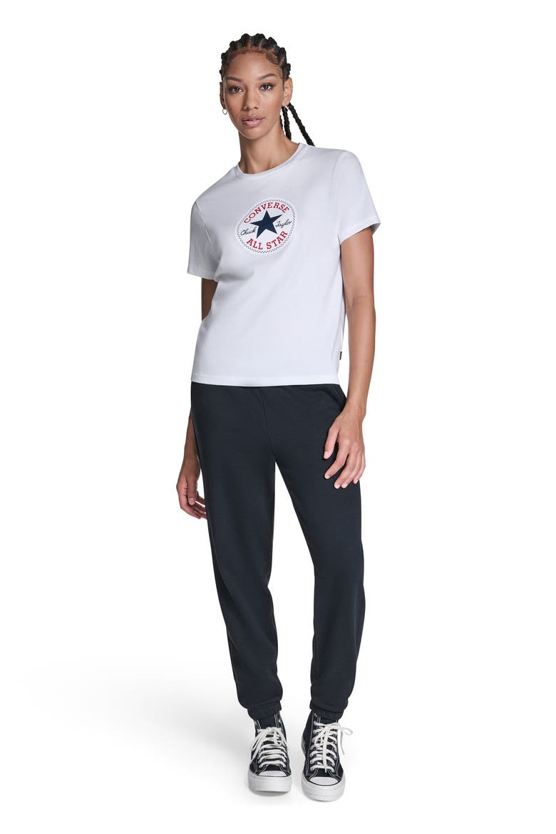 Women's Chuck Taylor All Star Patch T-Shirt, Alternate, color, WHITE 10A
