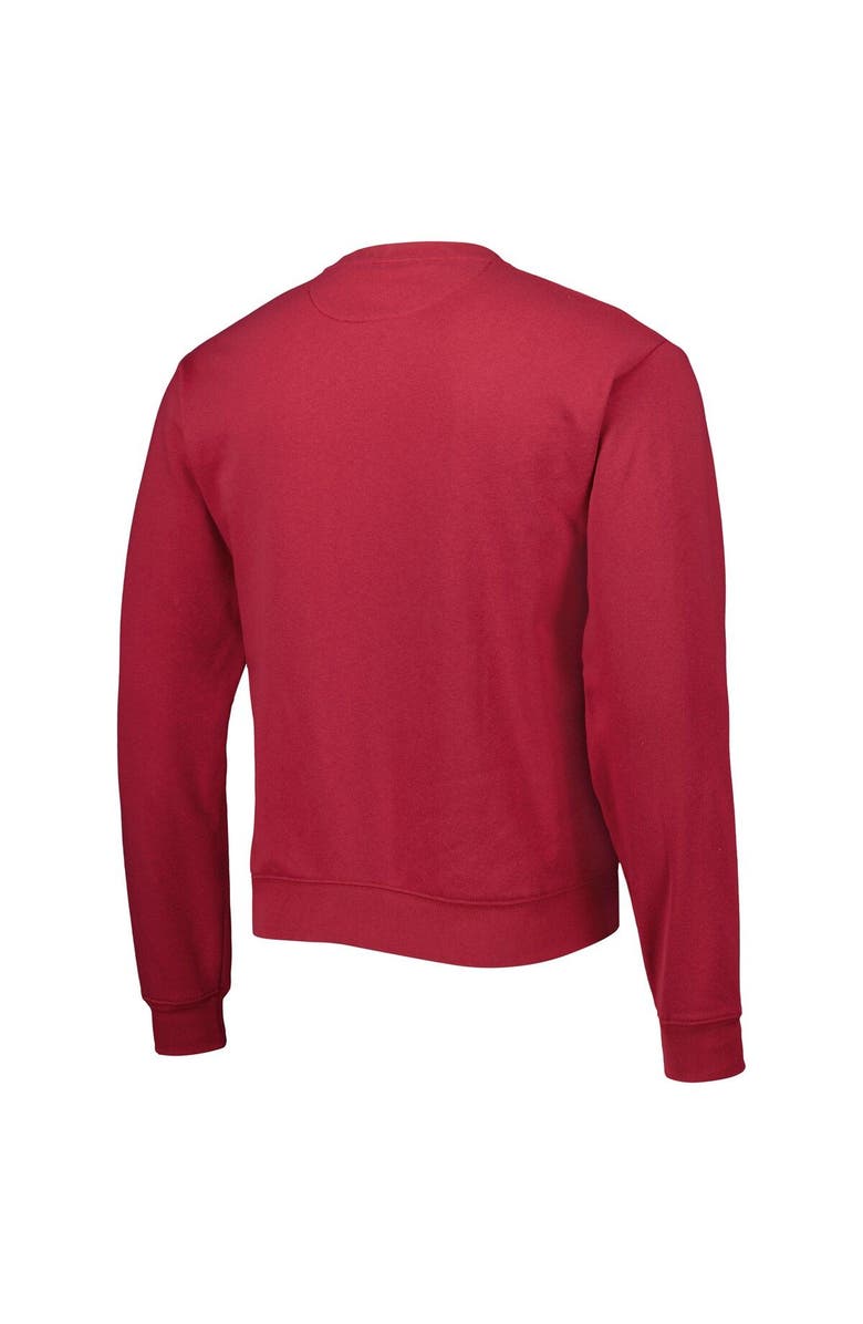 LEAGUE COLLEGIATE WEAR Men's League Collegiate Wear Crimson Alabama Crimson Tide 1965 Arch Essential Lightweight Pullover Sweatshirt, Alternate, color, Crimson