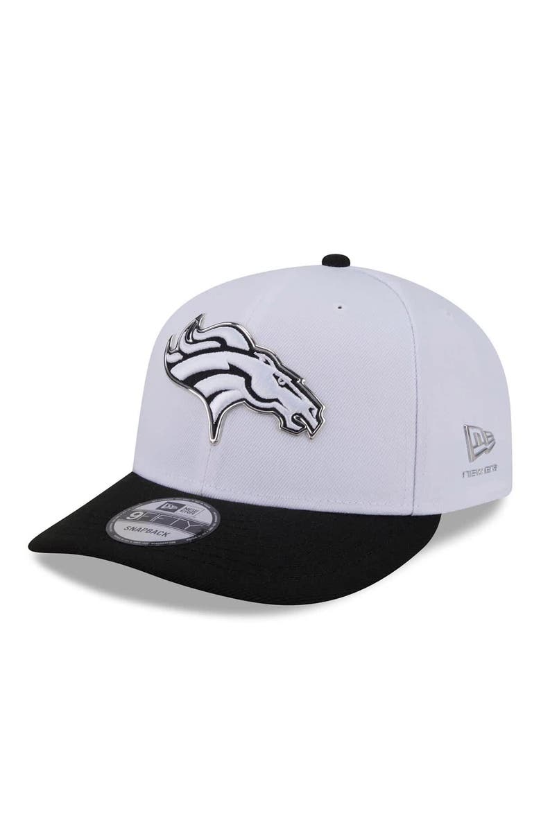 New Era Men's New Era  White/Black Denver Broncos 2026 NFL Draft Pre-Curved 9FIFTY Snapback Hat, Main, color, White