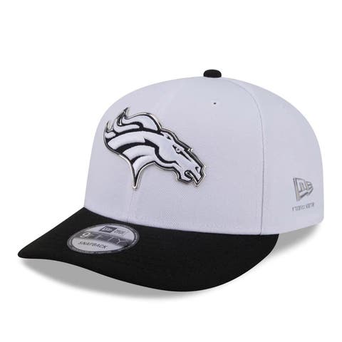 Men's New Era  White/Black Denver Broncos 2026 NFL Draft Pre-Curved 9FIFTY Snapback Hat