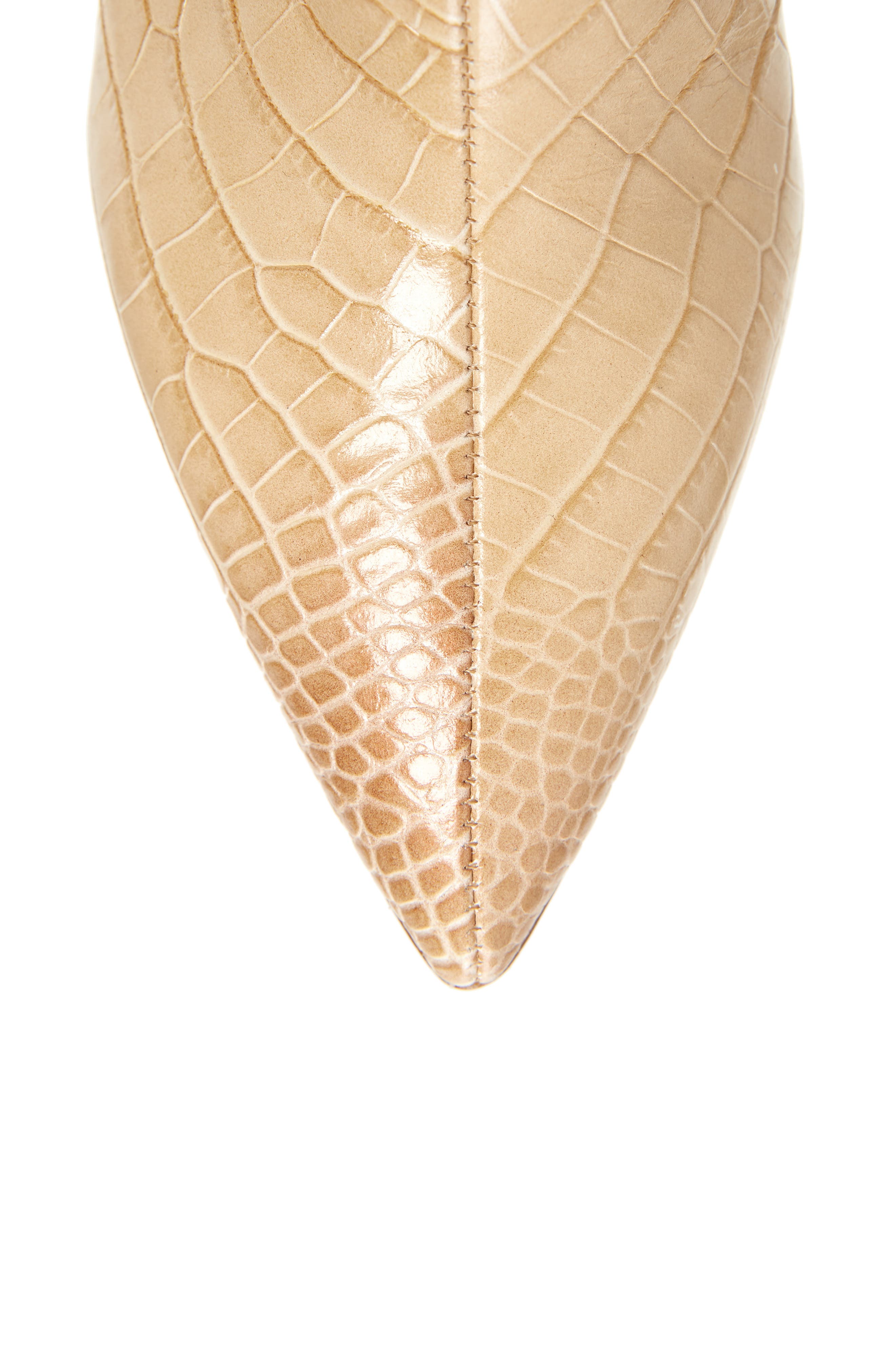 Paris Texas Croc Embossed Knee High Boot, Alternate, color, 