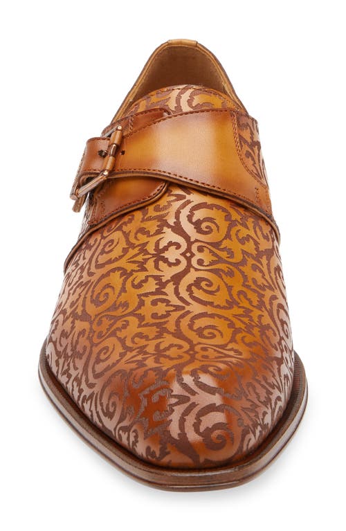 Mezlan Soria Monk Strap Loafer In Camel