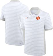 Nike Men's Nike White Clemson Tigers 2025 Early Season Coaches Sideline Victory Stripe Performance Polo