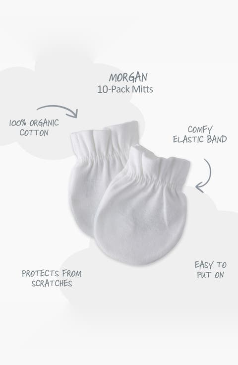 Kids' 10-Pack Morgan Organic Cotton Mittens