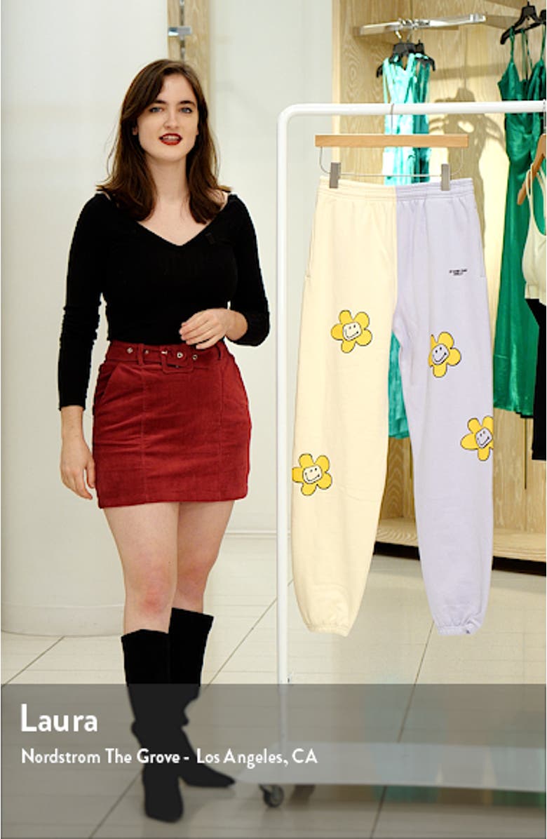 Smiley<sup>®</sup> x By Samii Ryan Growing Smiles Colorblock Fleece Joggers, sales video thumbnail