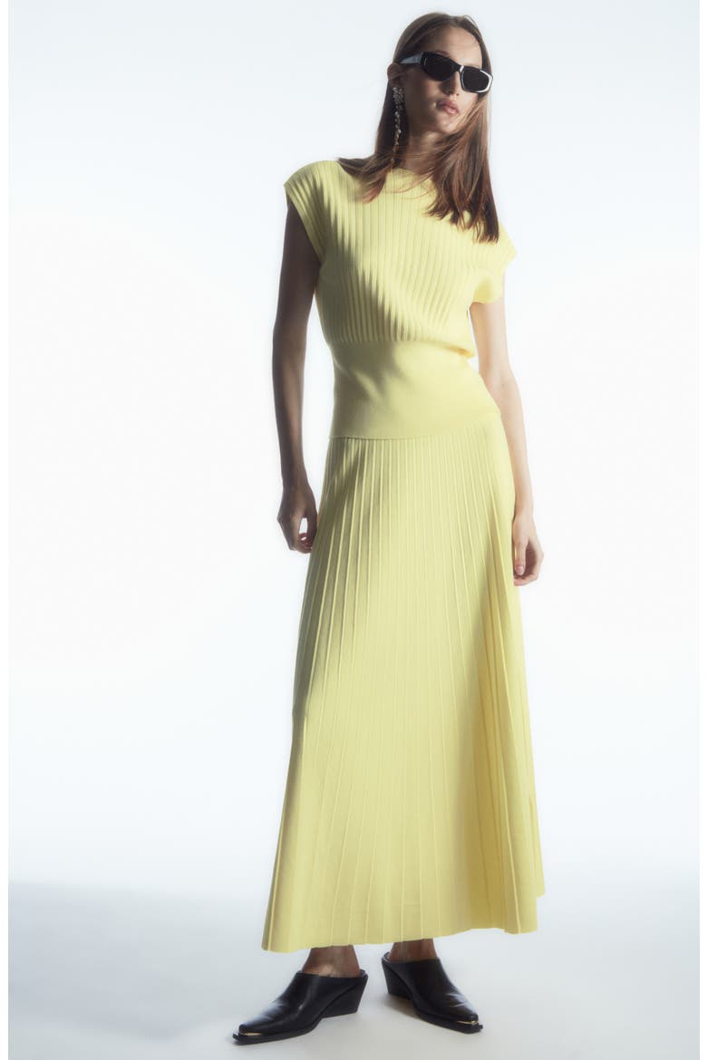 Rib Knit Top, Alternate, color, YELLOW LIGHT KY