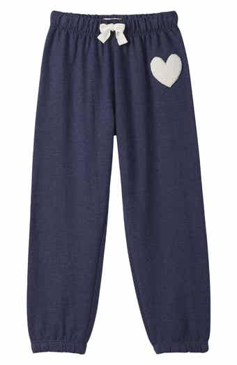 Kids' Heart Appliqué Sweatpants