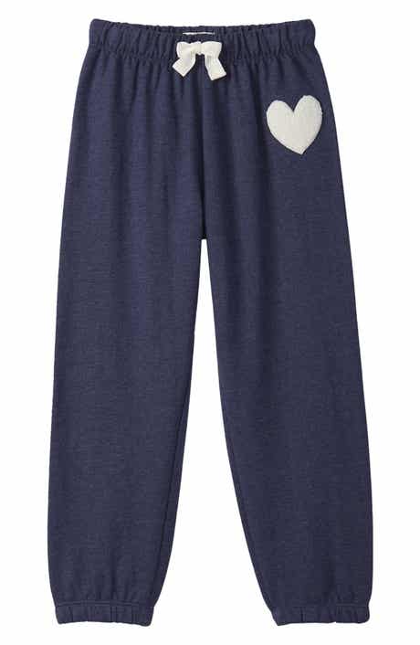 Kids' Heart Appliqué Sweatpants