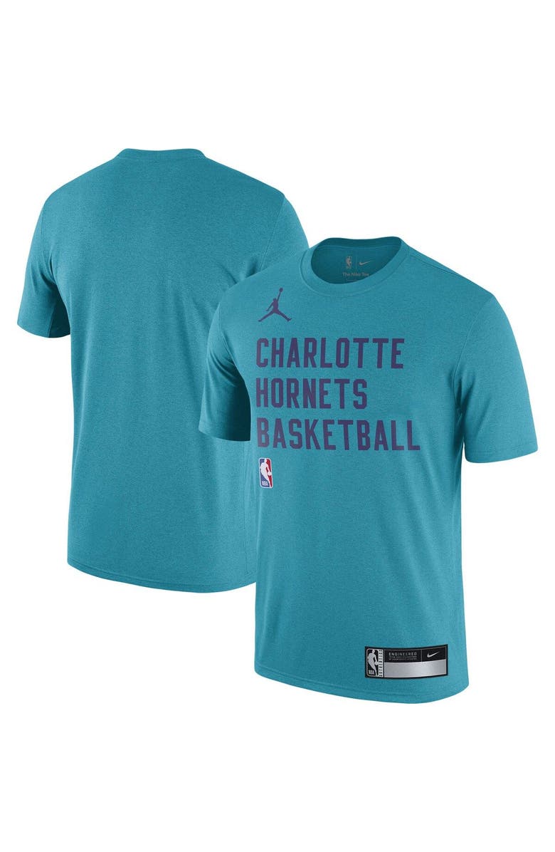 Jordan Brand Men's Jordan Brand Teal Charlotte Hornets 2023/24 Sideline Legend Performance Practice T-Shirt, Main, color, Teal