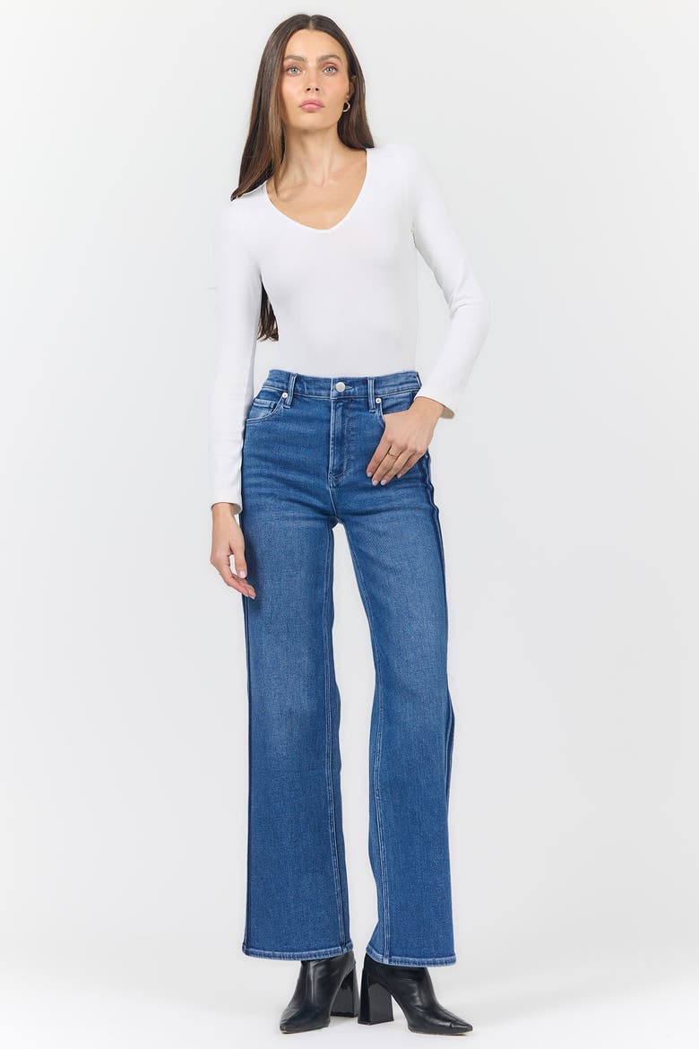 Margot Mid Rise Straight Leg Jeans, Alternate, color, Drifting