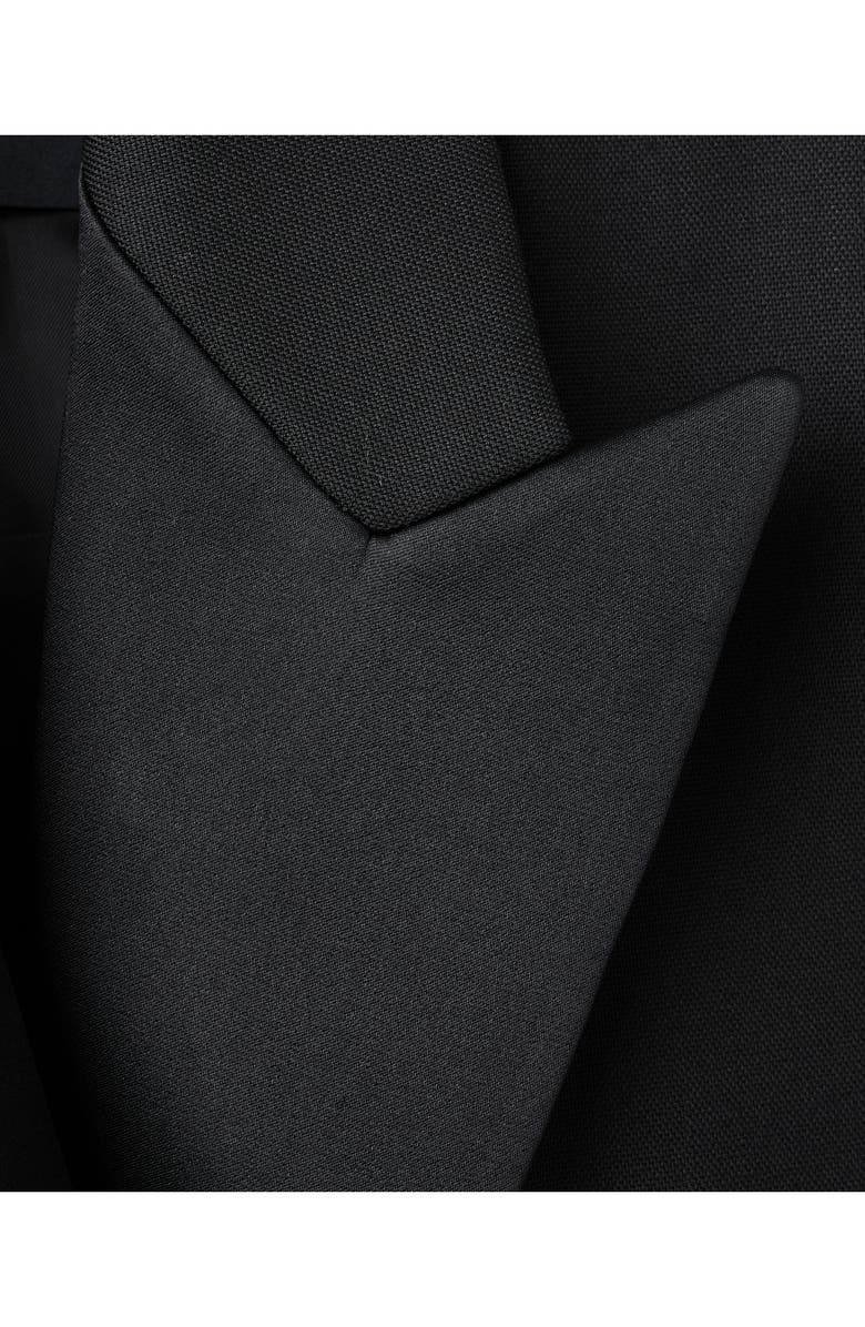 MANGO x Kaia Gerber Wool Blend Blazer, Alternate, color, Black