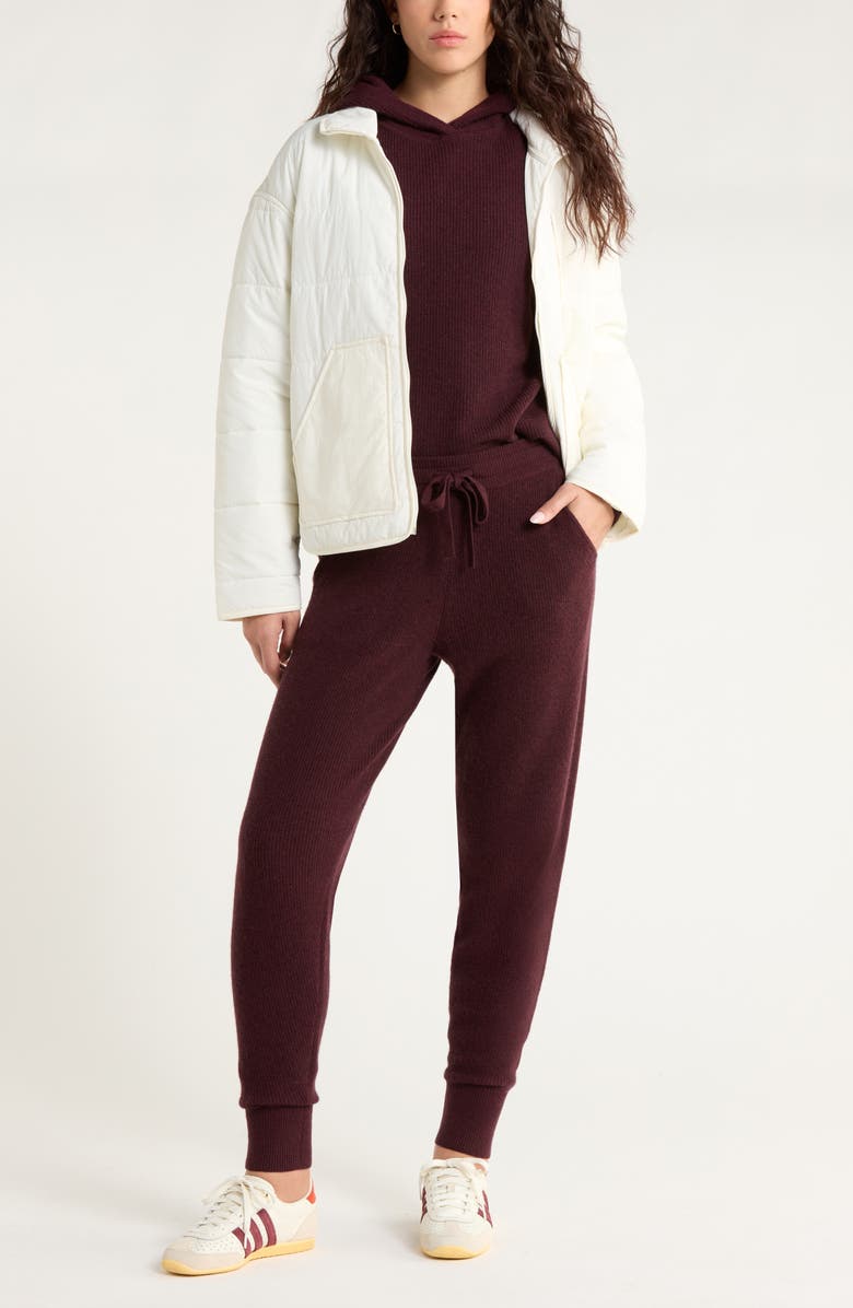 Zella Quilted Packable Jacket, Alternate, color, Ivory Egret